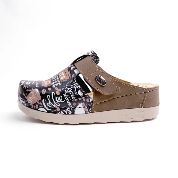 Vera ženske klompe - Coffee