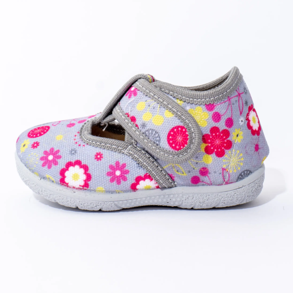 Dečije patofnice - Sivo-Cvetne