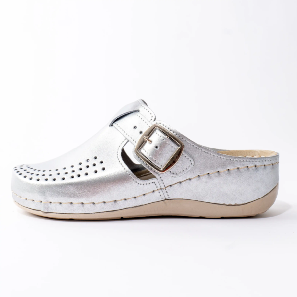 Melisa ženske klompe - Srebrne