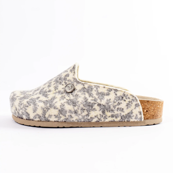 Bambus ženske sobne klompe - Sive