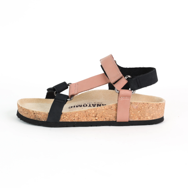 Atina anatomske sandale Crno-Roze