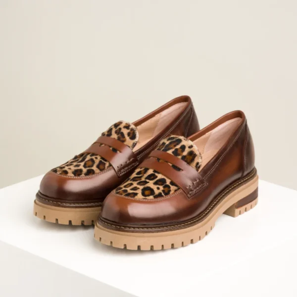 Elegante ženkse mokasine 49604 - Leopard